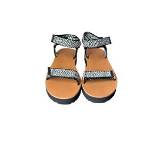 Madewell Maggie Recycled Webbing Flatform Sandal